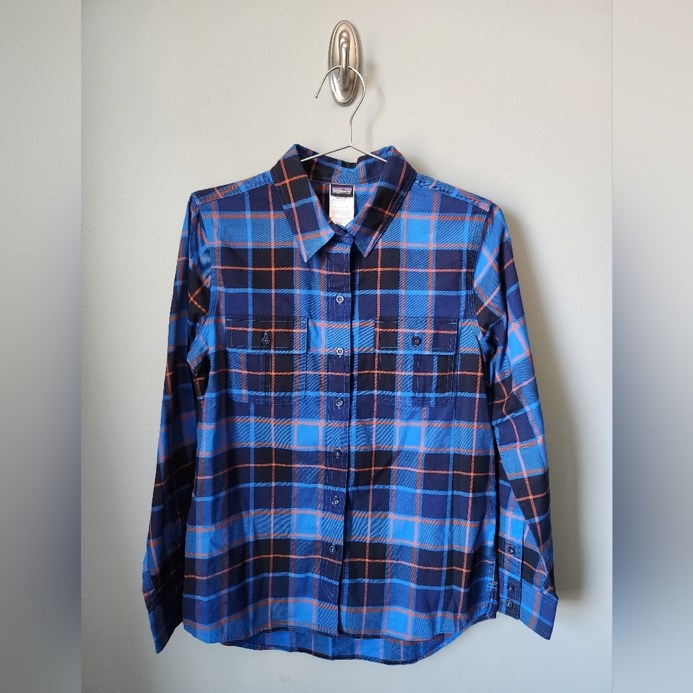 Patagonia Womens Featherstone Collared Button Down Shirt Plaid Size 8 NWOT